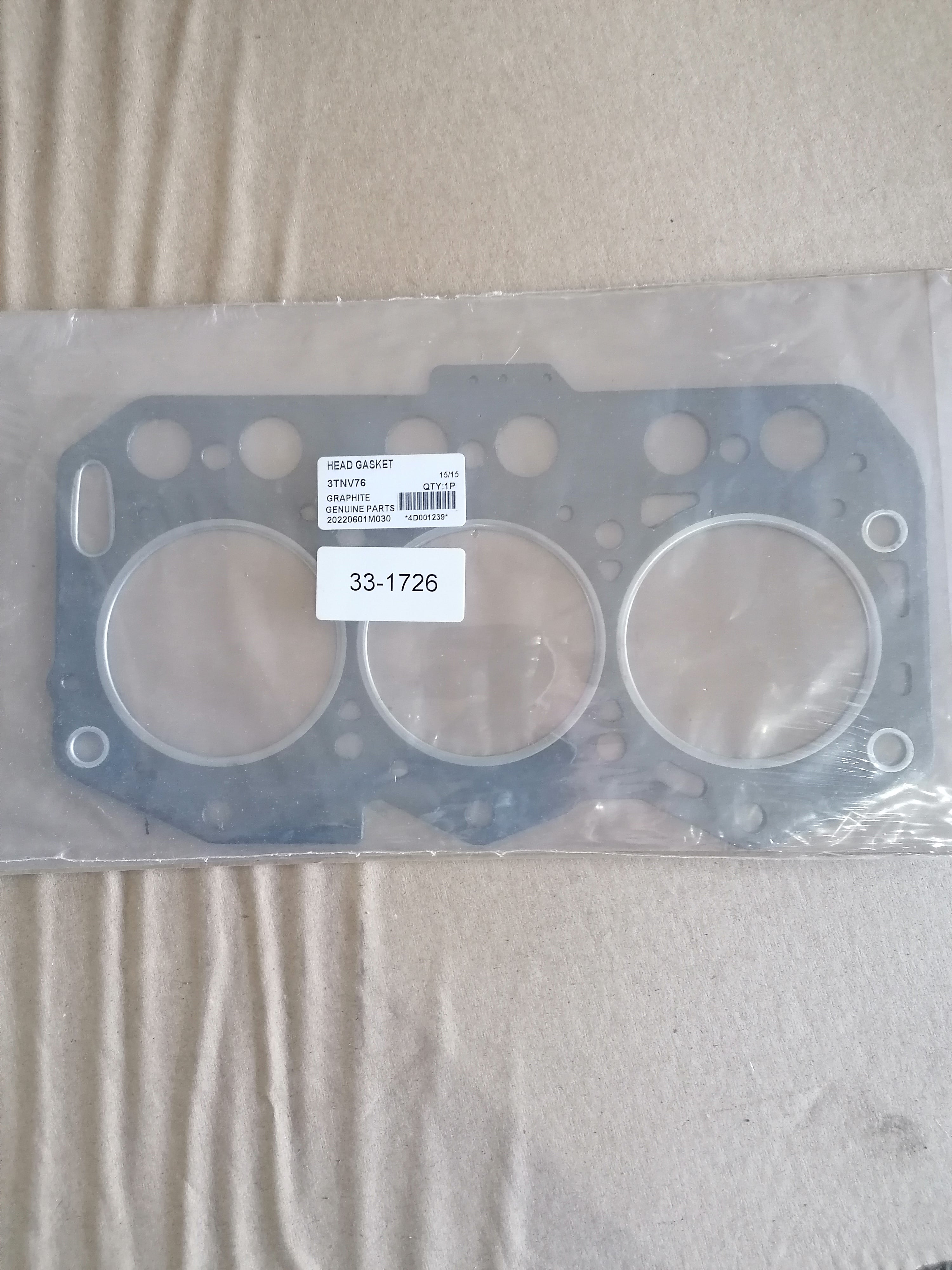 333818 TK (аналог) Прокладка ГБЦ YANMAR