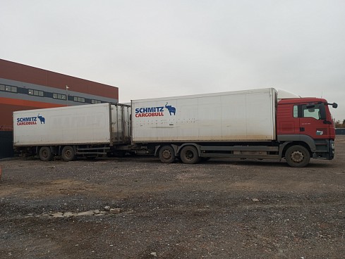 Грузовой автопоезд рефрижератор MAN TGS 28.360 (11144)