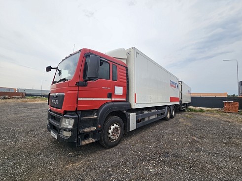 Грузовой автопоезд рефрижератор MAN TGS 28.360
