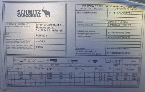 ПОЛУПРИЦЕП ШТОРНЫЙ SCHMITZ CARGOBULL SCS 24/L ID111523